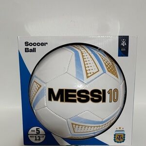 FA White and Gold Soccer Ball